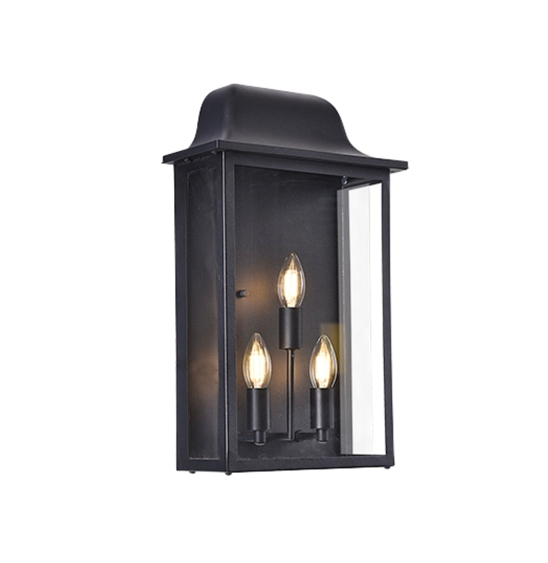 WALL LANTERN L582 BLACK