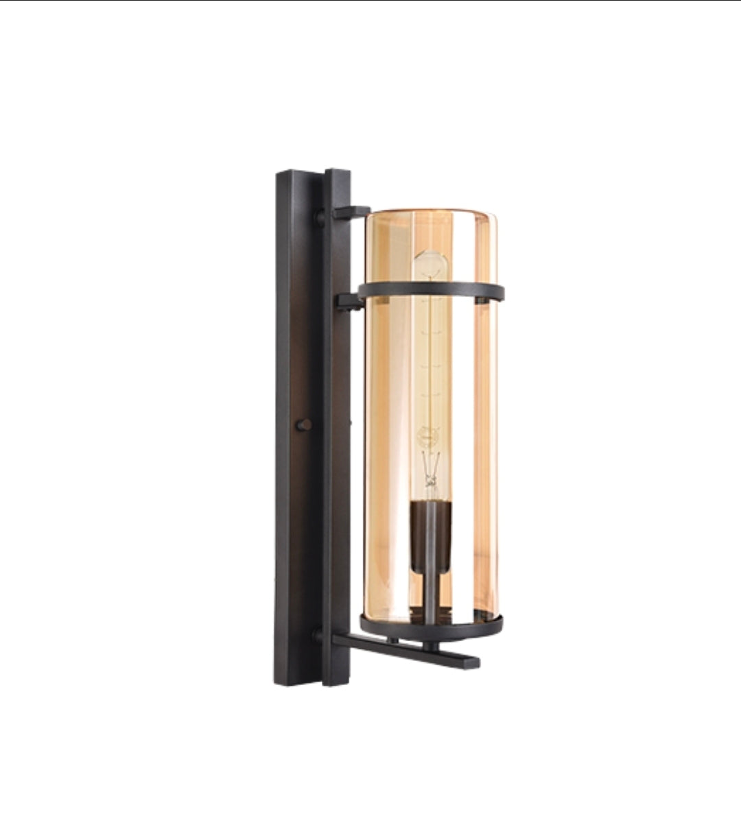 WALL LANTERN L585 BLACK